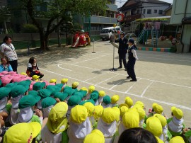 交通安全教室の様子
