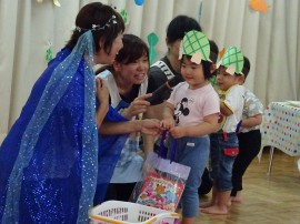 7月生まれのお誕生会の様子