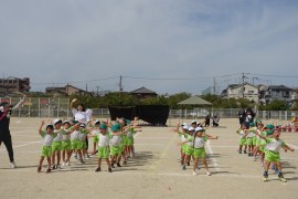 運動会の全体練習の様子②