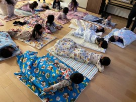 ５歳児きく組「特別保育」と「お泊り会」をしました③