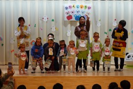 １月生まれのお誕生会の様子